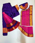 Professional Bharatnatyam Costume Violet with Pink