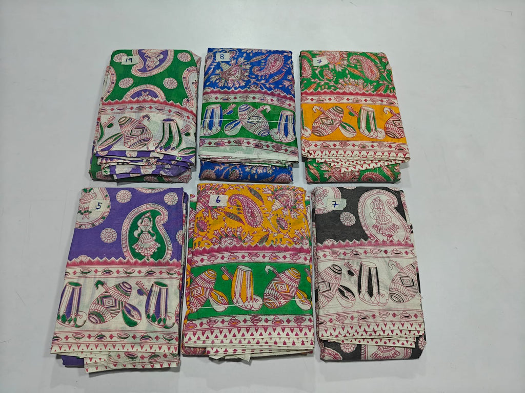 Dance Practice Sarees – Bharatanatyam Half Saree (Multiple Colours Available)