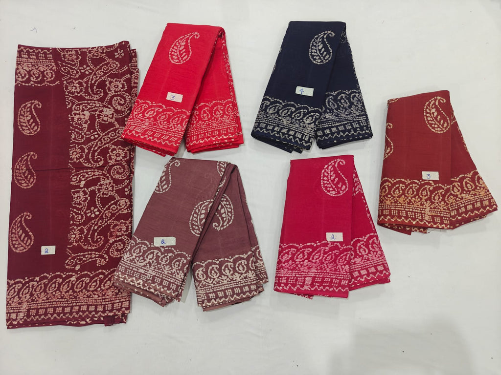 Dance Practice Sarees – Bharatanatyam Half Saree (Multiple Colours Available)