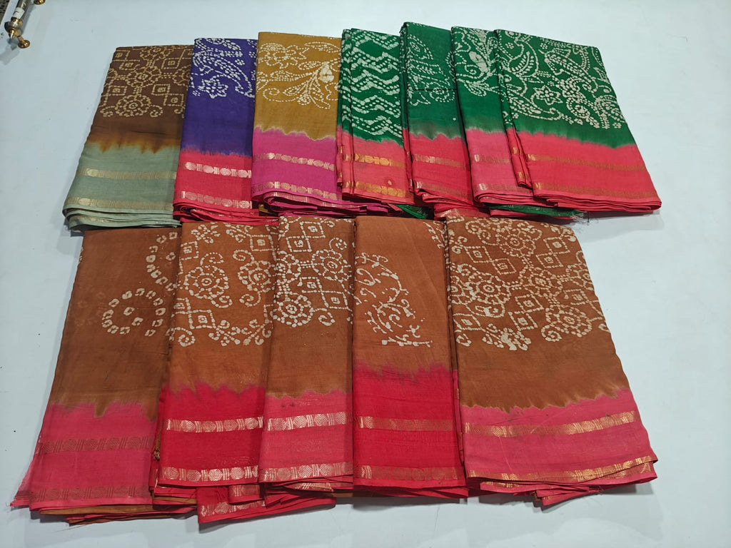 Dance Practice Sarees – Bharatanatyam Half Saree (Multiple Colours Available)