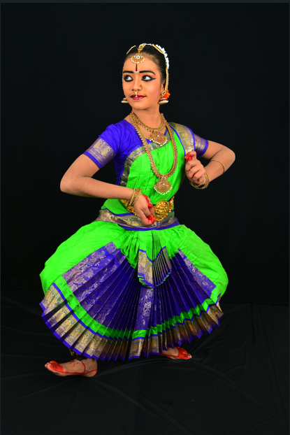 Professional Bharatanatyam Arangetram Costume  Green & Blue Silk | Shiva  Sai Collections