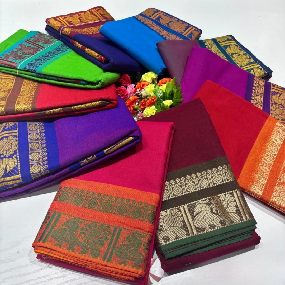 Dance Practice Sarees – Bharatanatyam Half Saree (Multiple Colours Available)