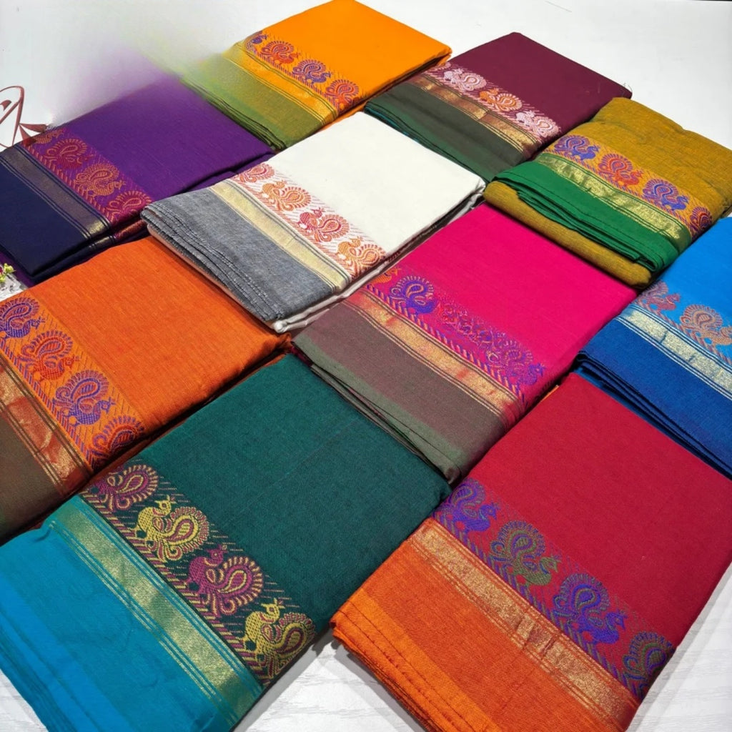 Dance Practice Sarees – Bharatanatyam Half Saree (Multiple Colours Available)